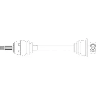 Arbre de transmission avant gauche GENERAL RICAMBI RE3315