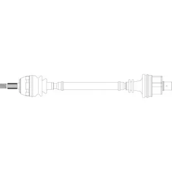 Arbre de transmission avant droit GENERAL RICAMBI RE3316