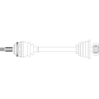 Arbre de transmission avant gauche GENERAL RICAMBI RE3317