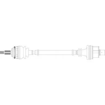 Arbre de transmission avant droit GENERAL RICAMBI RE3318