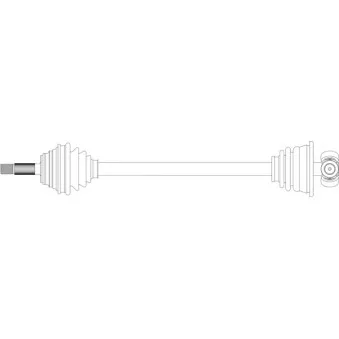 Arbre de transmission avant gauche GENERAL RICAMBI RE3319