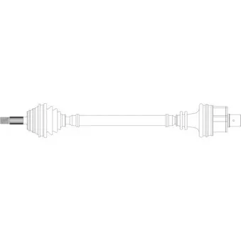 Arbre de transmission avant droit GENERAL RICAMBI RE3320