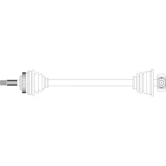 Arbre de transmission avant gauche GENERAL RICAMBI RE3321