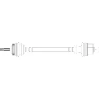Arbre de transmission avant droit GENERAL RICAMBI RE3322