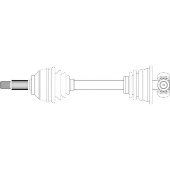 Arbre de transmission avant gauche GENERAL RICAMBI RE3323