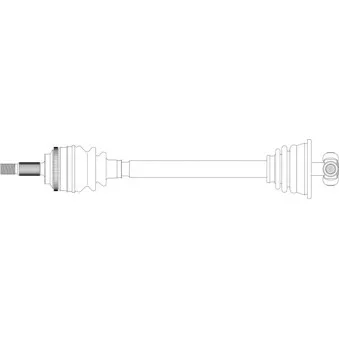 Arbre de transmission avant gauche GENERAL RICAMBI RE3330