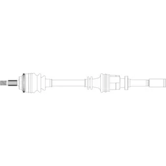 Arbre de transmission avant droit GENERAL RICAMBI RE3332
