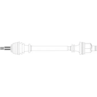 Arbre de transmission avant droit GENERAL RICAMBI RE3335