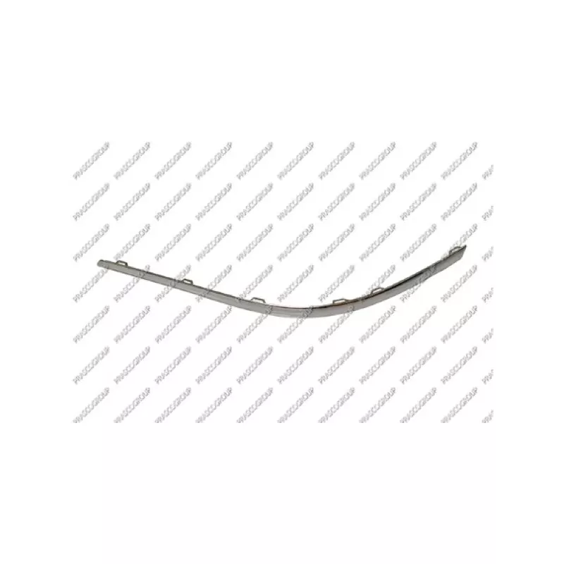 Baguette et bande protectrice, pare-chocs arrière gauche PRASCO VG0551264