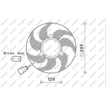 Ventilateur, refroidissement du moteur PRASCO VG055F006