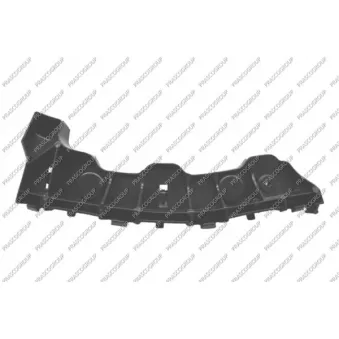 Support, pare-chocs avant gauche PRASCO VG1011004