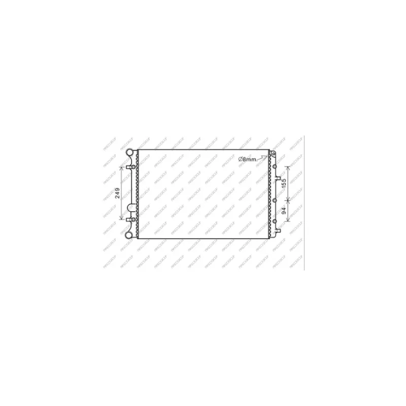 Radiateur, refroidissement du moteur PRASCO VG330R007