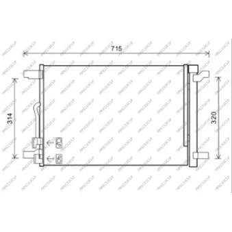 Condenseur, climatisation PRASCO VG400C001