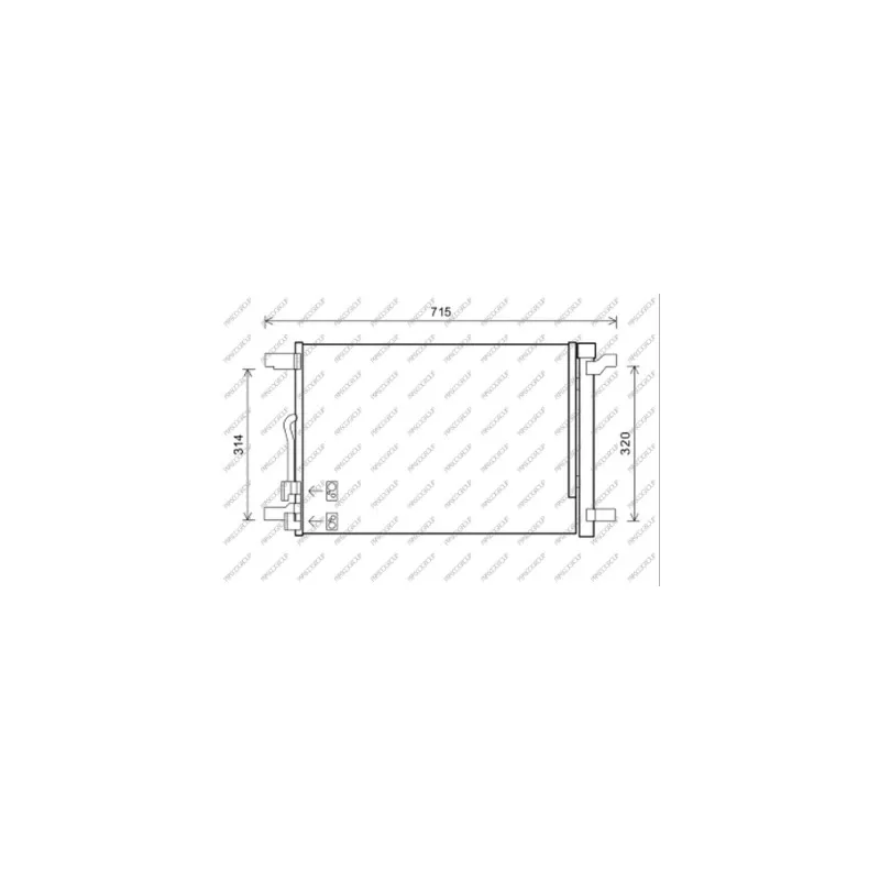 Condenseur, climatisation PRASCO VG400C001
