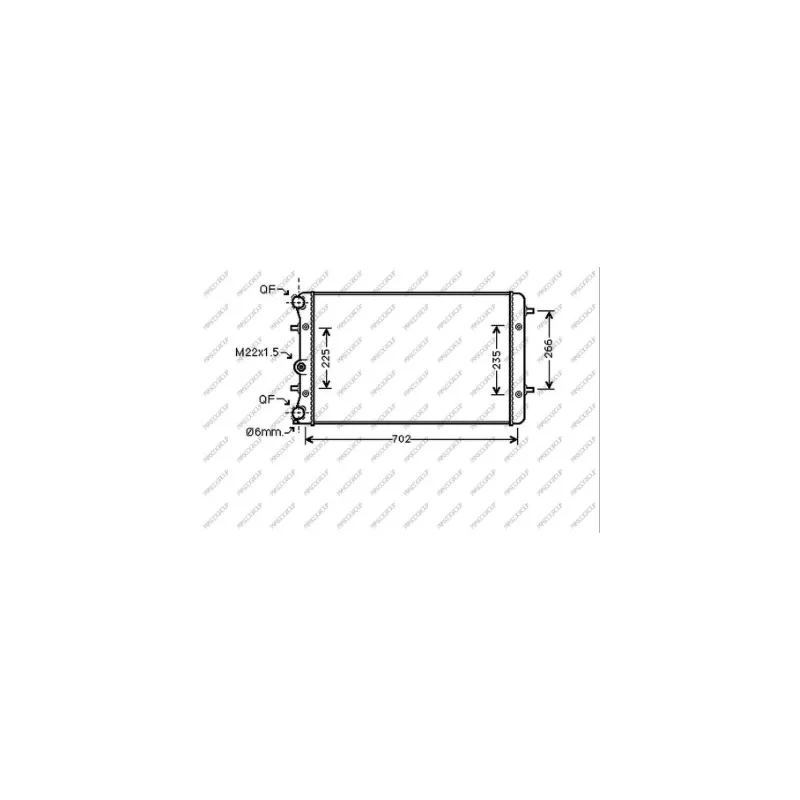 Radiateur, refroidissement du moteur PRASCO VG420R001