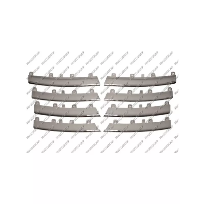 Jeu de baguettes et bandes protectrices, grille de radiateur PRASCO VG5202240