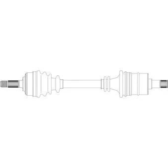 Arbre de transmission avant droit GENERAL RICAMBI RV3002