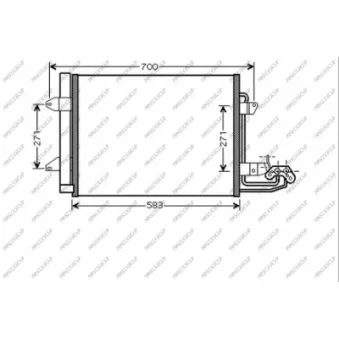 Condenseur, climatisation PRASCO VG715C001