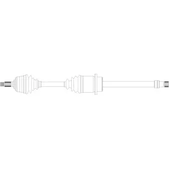 Arbre de transmission avant droit GENERAL RICAMBI RV3016