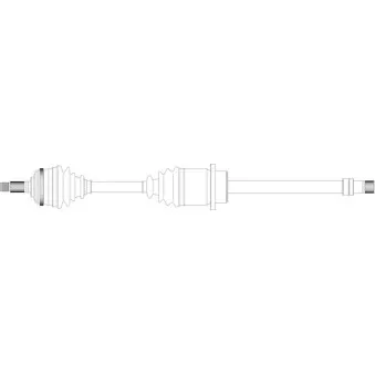 Arbre de transmission avant droit GENERAL RICAMBI RV3018