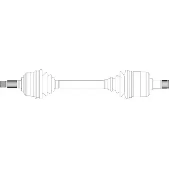 Arbre de transmission avant gauche GENERAL RICAMBI RV3025