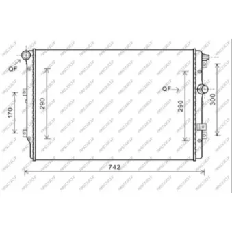 Radiateur, refroidissement du moteur PRASCO VG809R006