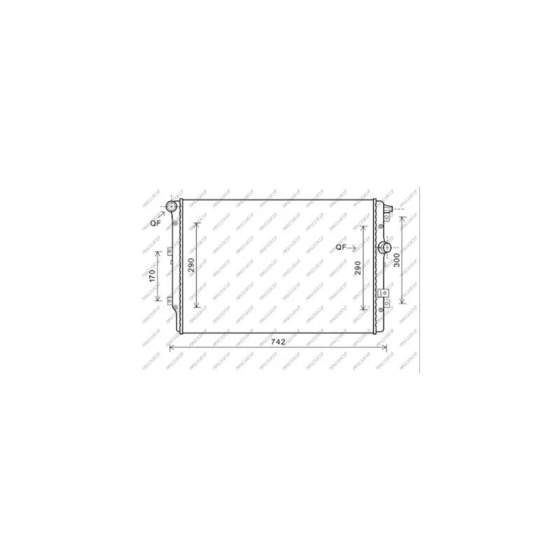 Radiateur, refroidissement du moteur PRASCO VG809R006