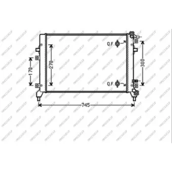 Radiateur, refroidissement du moteur PRASCO VG809R007