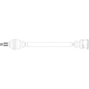 Arbre de transmission avant droit GENERAL RICAMBI RV3066