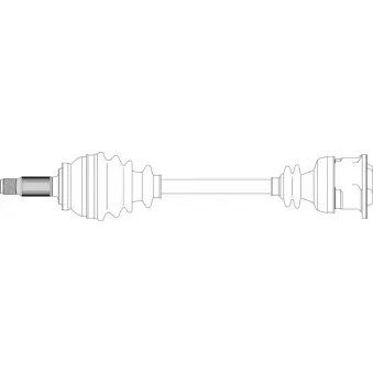 Arbre de transmission avant gauche GENERAL RICAMBI RV3067