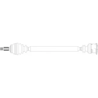Arbre de transmission avant droit GENERAL RICAMBI RV3068