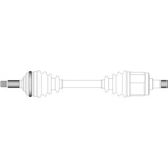 Arbre de transmission avant droit GENERAL RICAMBI RV3086