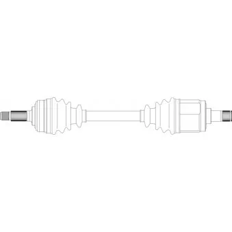 Arbre de transmission avant droit GENERAL RICAMBI RV3087