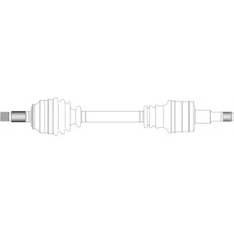 Arbre de transmission avant gauche GENERAL RICAMBI RV3088