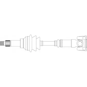 Arbre de transmission avant gauche GENERAL RICAMBI RV3092
