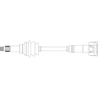Arbre de transmission avant droit GENERAL RICAMBI RV3093