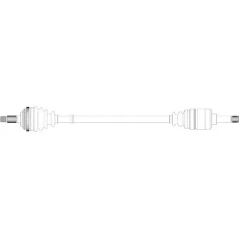 Arbre de transmission avant droit GENERAL RICAMBI RV3107