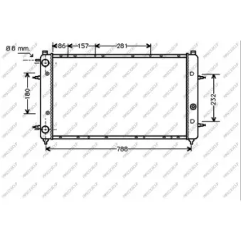 Radiateur, refroidissement du moteur PRASCO VG913R001