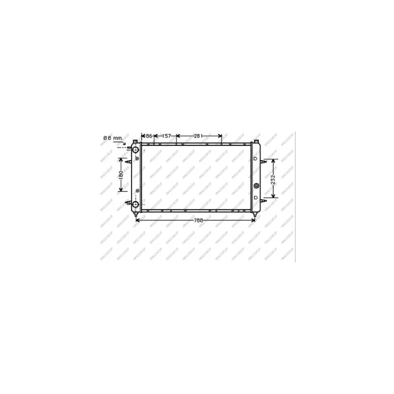Radiateur, refroidissement du moteur PRASCO VG913R001