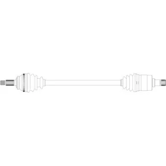 Arbre de transmission arrière droit GENERAL RICAMBI