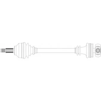 Arbre de transmission avant droit GENERAL RICAMBI SA3010