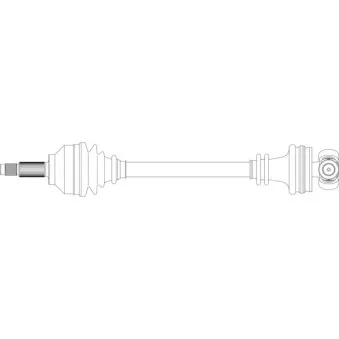 Arbre de transmission avant droit GENERAL RICAMBI SA3012