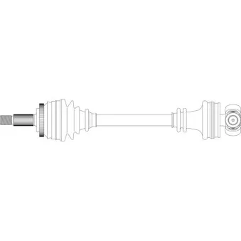 Arbre de transmission avant gauche GENERAL RICAMBI SA3013