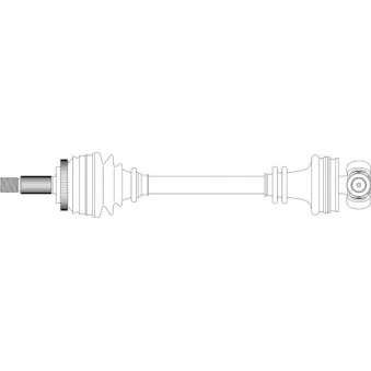 Arbre de transmission avant gauche GENERAL RICAMBI SA3015