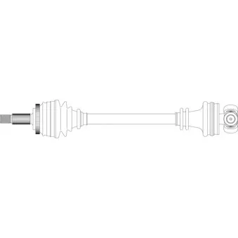 Arbre de transmission avant droit GENERAL RICAMBI SA3016