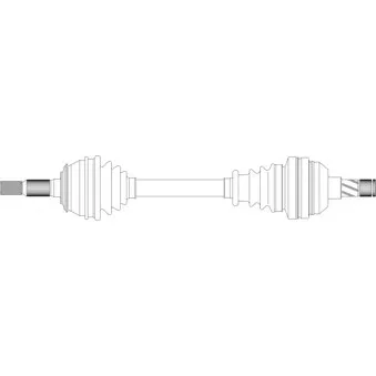 Arbre de transmission avant gauche GENERAL RICAMBI SA3017