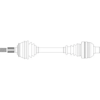 Arbre de transmission avant droit GENERAL RICAMBI SA3018