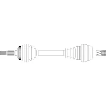 Arbre de transmission avant gauche GENERAL RICAMBI SA3019