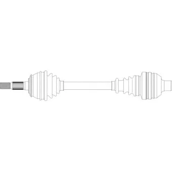 Arbre de transmission avant droit GENERAL RICAMBI SA3026