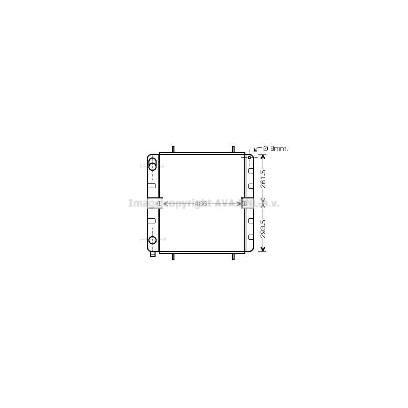 Radiateur, refroidissement du moteur PRASCO VN2032